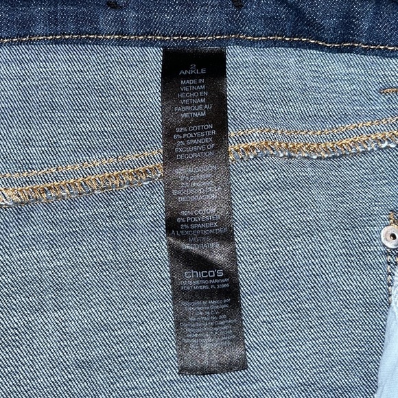 Chico’s So Slimming Girlfriend Ankle Size 2R - Picture 11 of 16